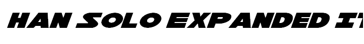 Han Solo Expanded Italic
