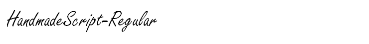 HandmadeScript-Regular