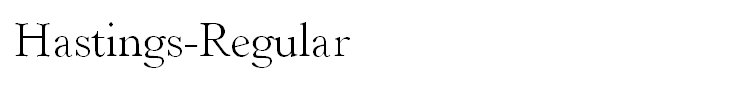 Hastings-Regular