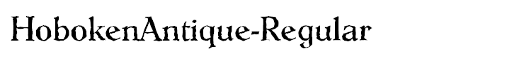HobokenAntique-Regular