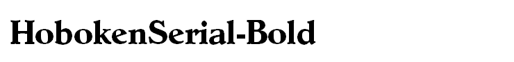 HobokenSerial-Bold