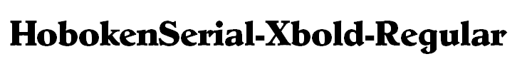 HobokenSerial-Xbold-Regular