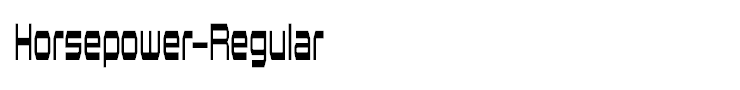 Horsepower-Regular