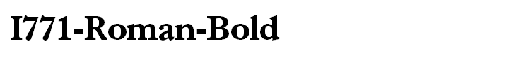 I771-Roman-Bold