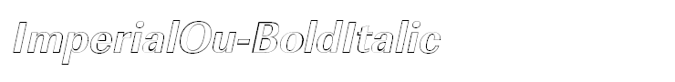ImperialOu-BoldItalic
