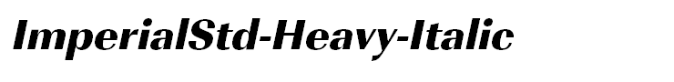 ImperialStd-Heavy-Italic