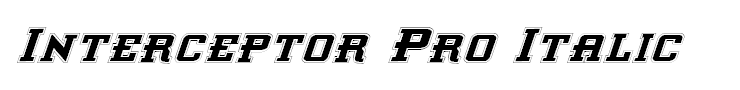 Interceptor Pro Italic