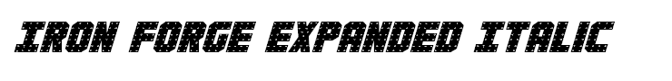 Iron Forge Expanded Italic