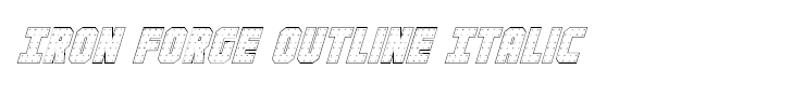 Iron Forge Outline Italic