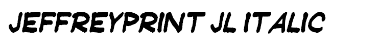 JeffreyPrint JL Italic