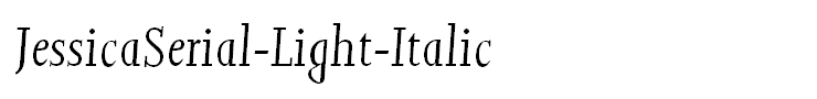 JessicaSerial-Light-Italic