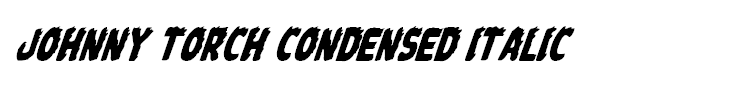 Johnny Torch Condensed Italic