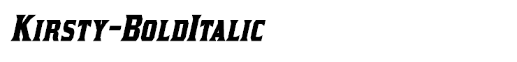 Kirsty-BoldItalic