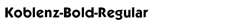Koblenz-Bold-Regular