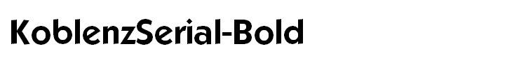 KoblenzSerial-Bold