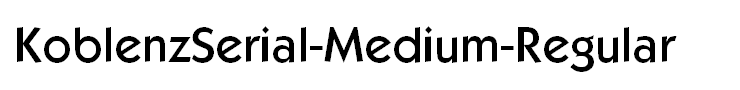 KoblenzSerial-Medium-Regular