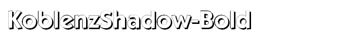 KoblenzShadow-Bold