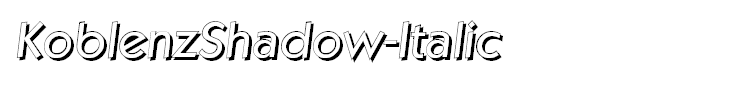 KoblenzShadow-Italic