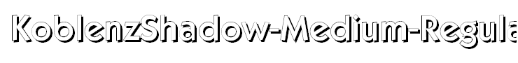 KoblenzShadow-Medium-Regular
