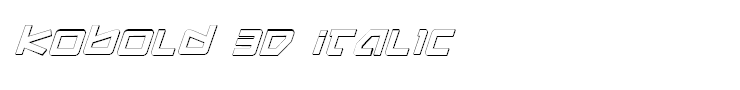 Kobold 3D Italic