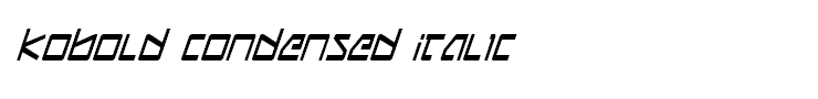 Kobold Condensed Italic