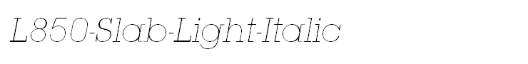L850-Slab-Light-Italic
