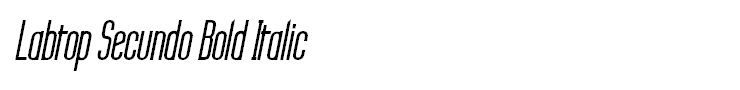 Labtop Secundo Bold Italic