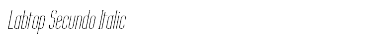 Labtop Secundo Italic