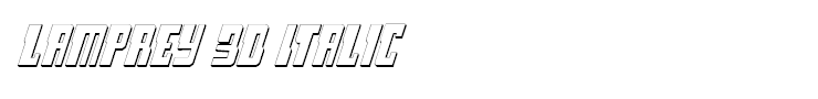 Lamprey 3D Italic