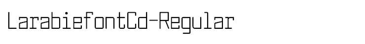 LarabiefontCd-Regular