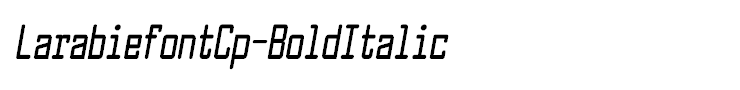 LarabiefontCp-BoldItalic