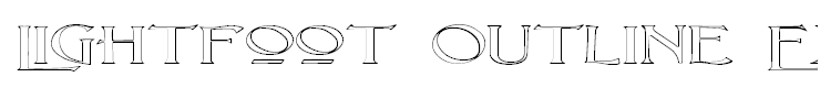 Lightfoot Outline Extra-expanded Regular