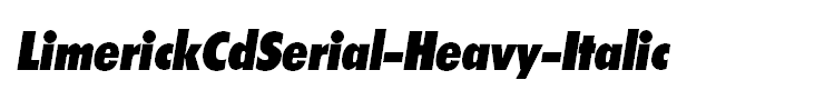 LimerickCdSerial-Heavy-Italic