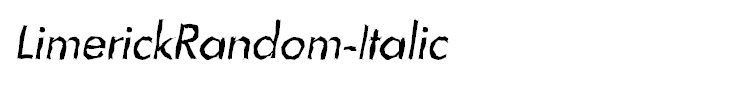 LimerickRandom-Italic