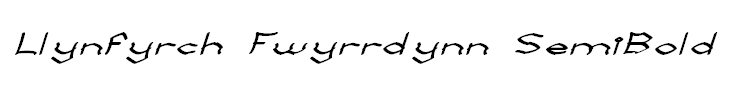 Llynfyrch Fwyrrdynn SemiBold