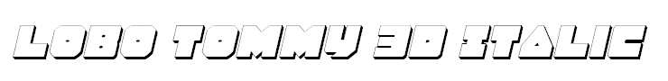 Lobo Tommy 3D Italic