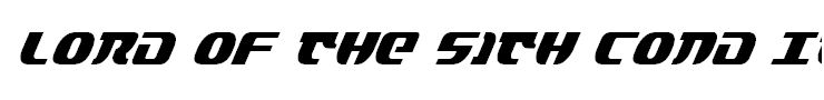 Lord of the Sith Cond Italic