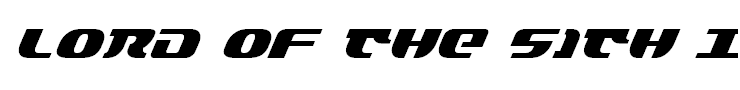 Lord of the Sith Italic