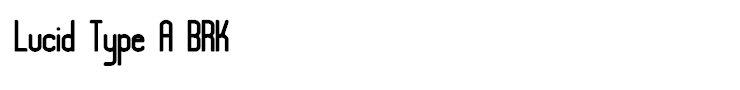 Lucid Type A BRK