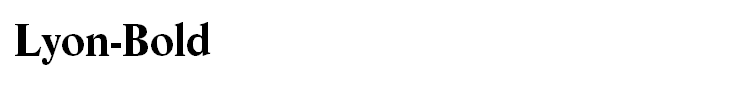 Lyon-Bold