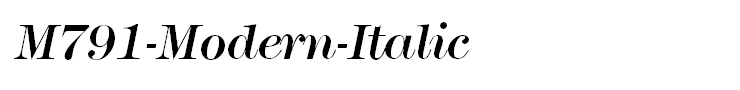M791-Modern-Italic