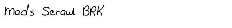 Mad's Scrawl BRK