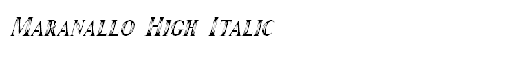 Maranallo High Italic
