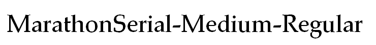 MarathonSerial-Medium-Regular