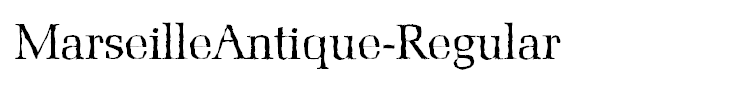 MarseilleAntique-Regular