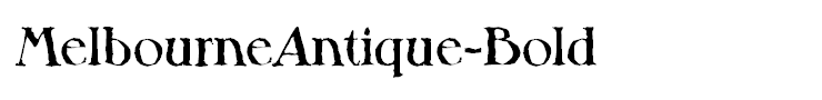 MelbourneAntique-Bold