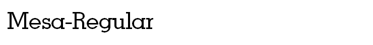 Mesa-Regular
