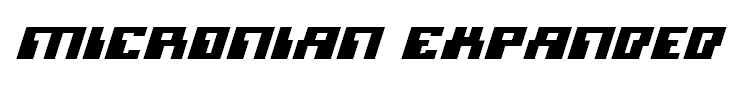 Micronian Expanded Italic