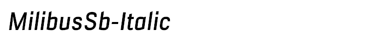 MilibusSb-Italic