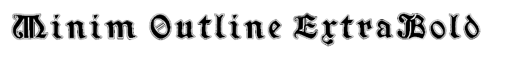 Minim Outline ExtraBold